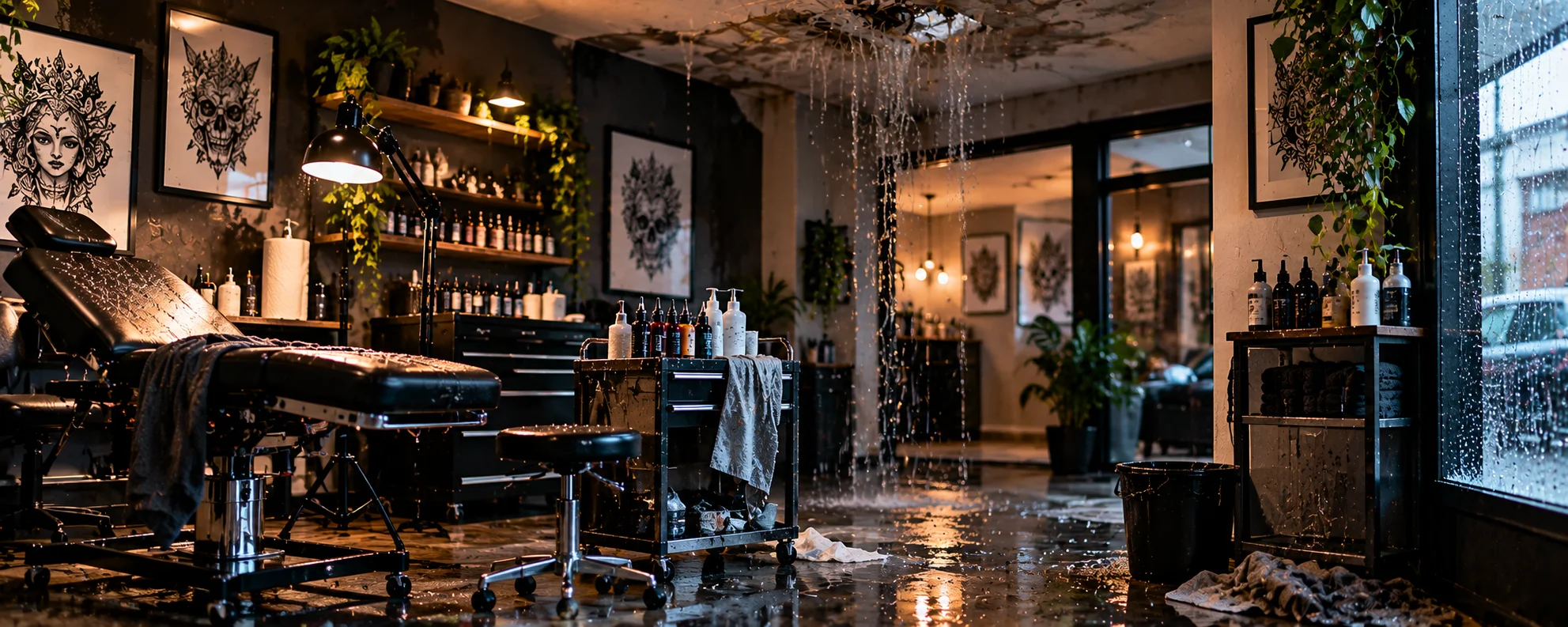Incendie ou dégât des eaux dans un studio de tatouage Que couvre l’assurance